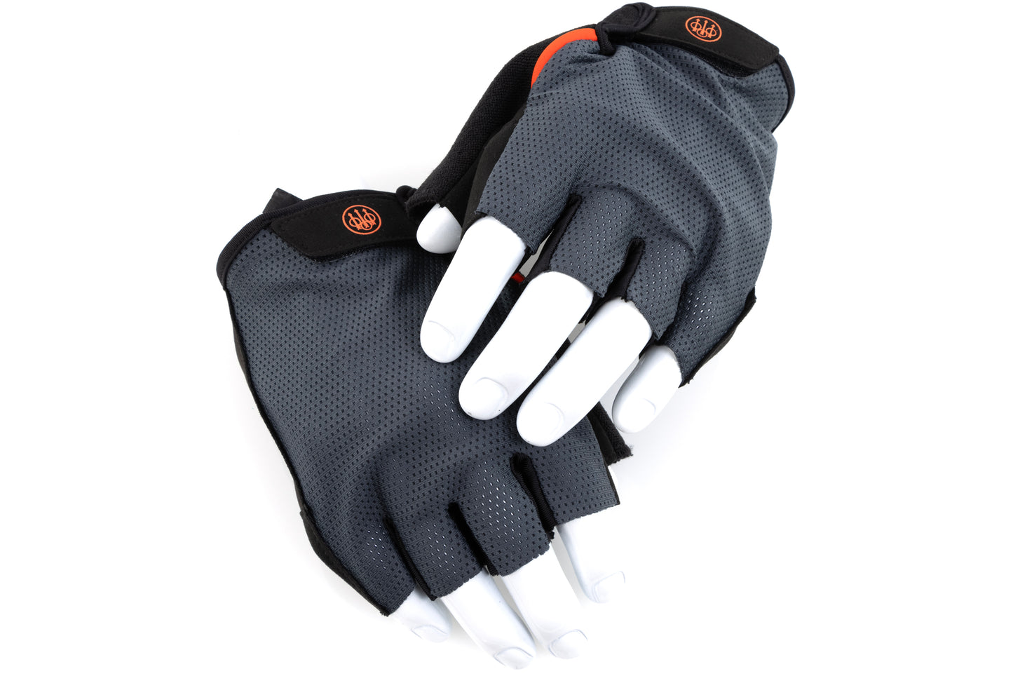 BERETTA GLOVES | BLACK & GREY FINGERLESS GLOVES - MULTIPLE SIZES