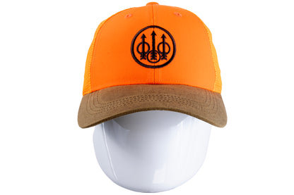 BERETTA HATS | UPLAND TRUCKER - TOBACCO & BLAZE ORANGE