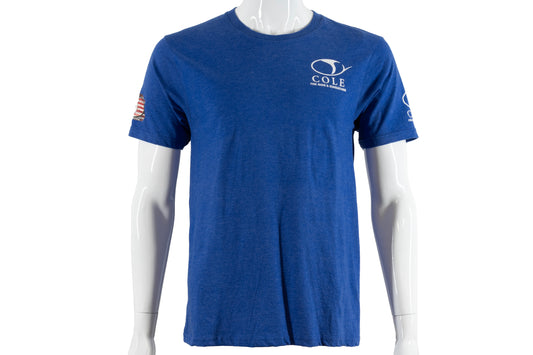 COLE T-SHIRT HEATHER BLUE SHORT SLEEVE