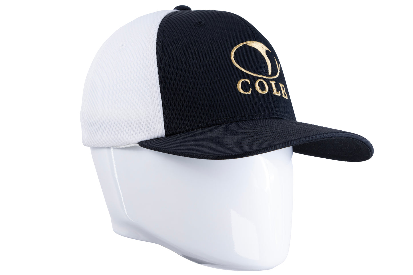 COLE HATS | FLEX FIT - WHITE & GOLD