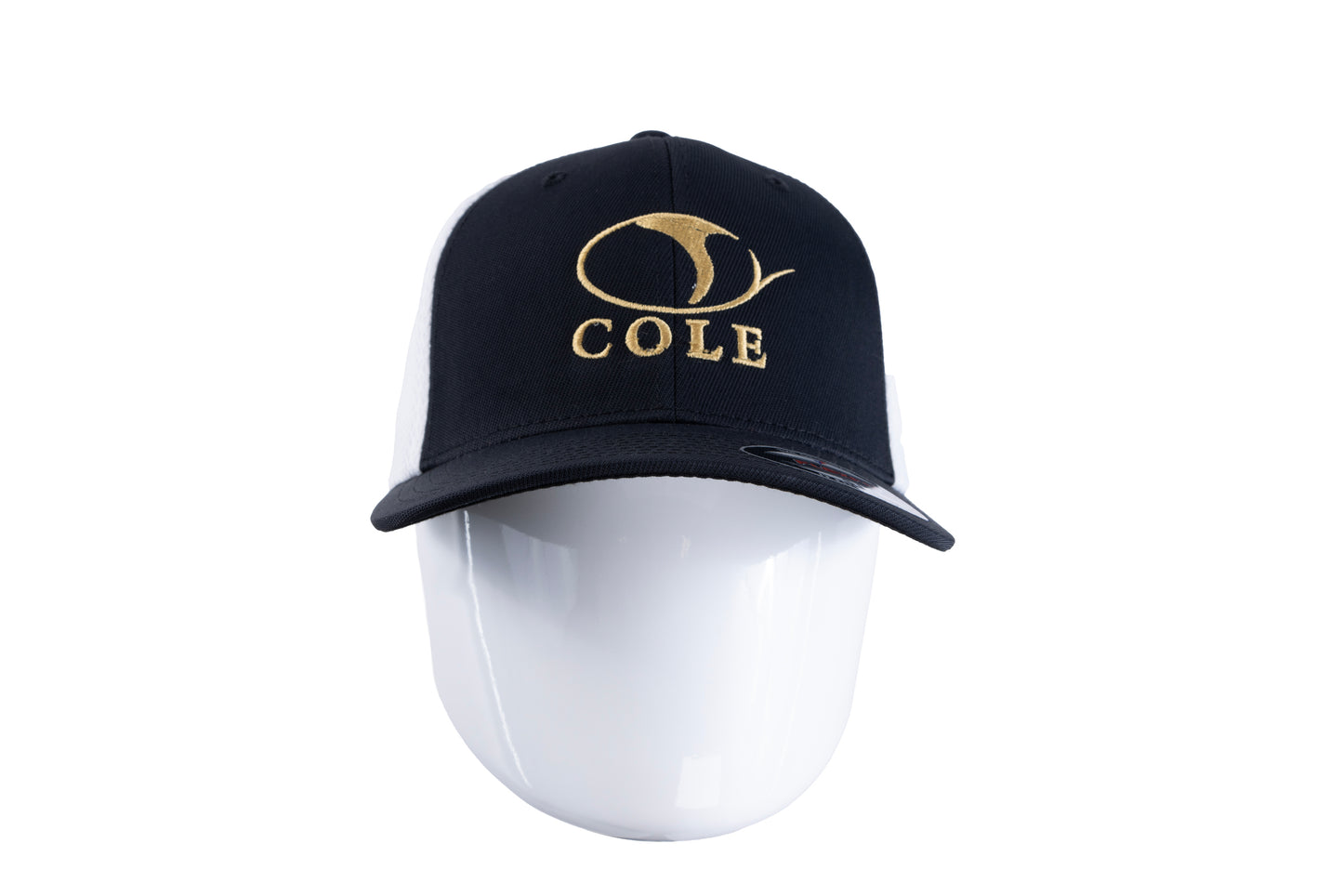 COLE HATS | FLEX FIT - WHITE & GOLD