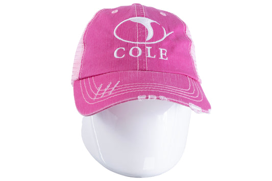 COLE HATS |  COLE HAT FRAYED - PINK